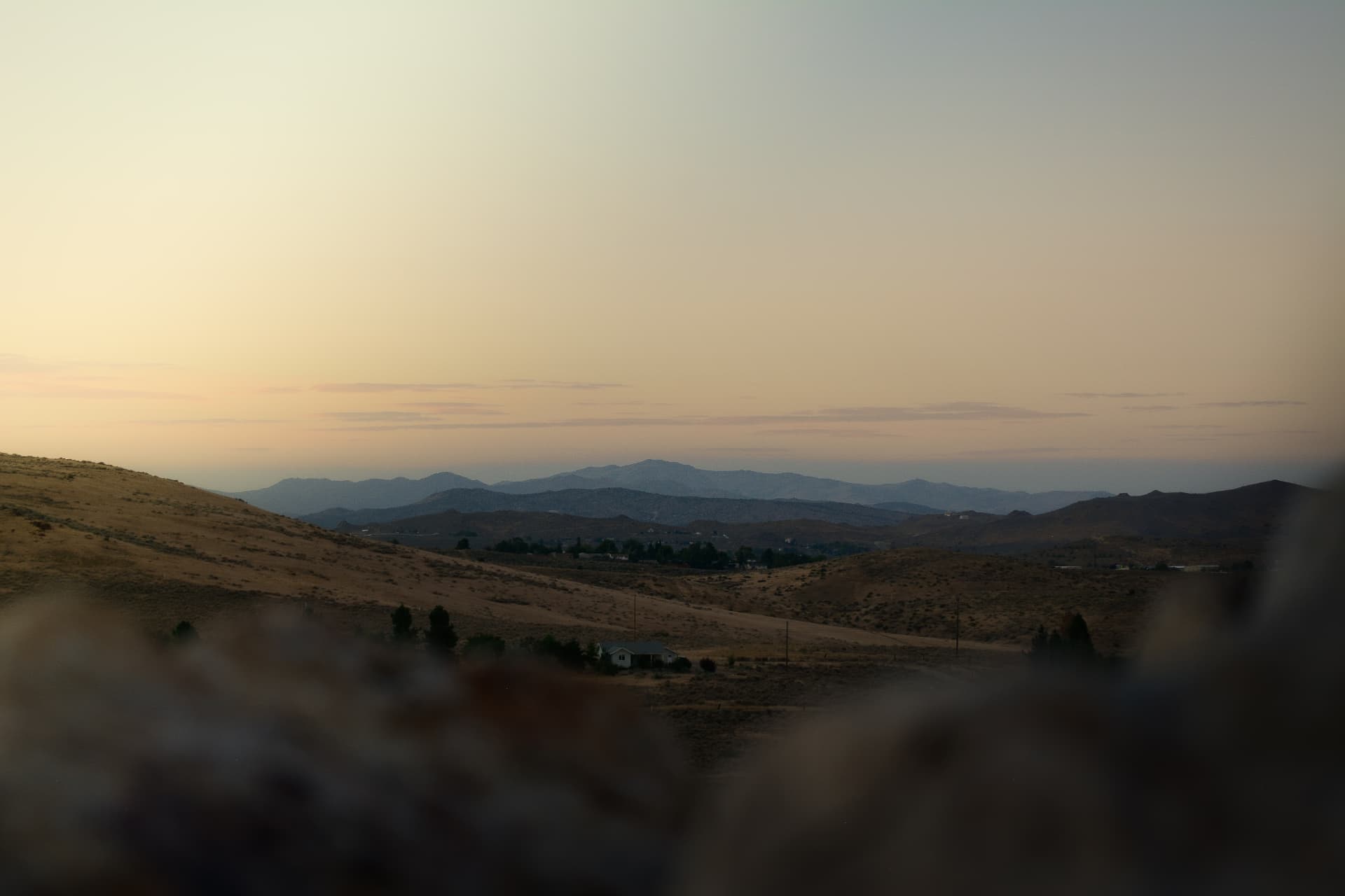 Last light over the high desert basin